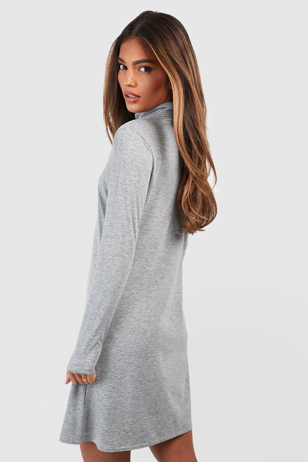 Boohoo knitted swing clearance dress